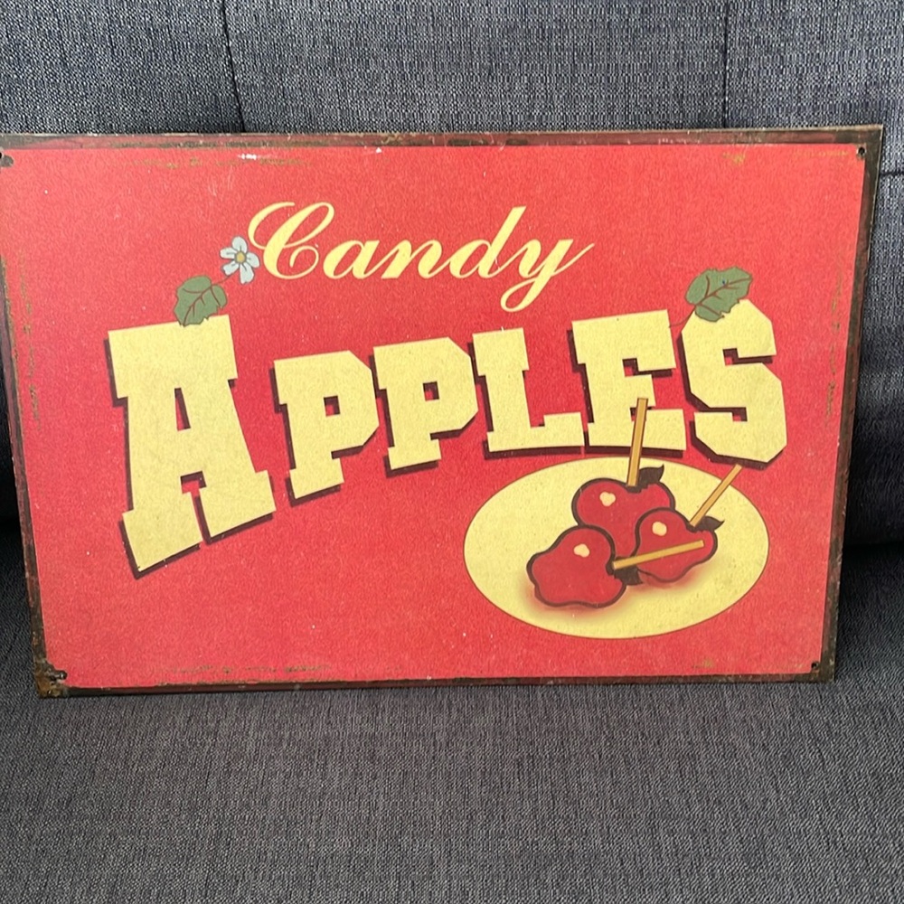 Vintage tin sign